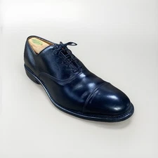 Allen Edmonds Park Avenue Black Cap Toe Oxford Dress Shoes 10D USA Made 5615
