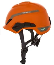 MSA  V-Gard H1 Safety Helmet - Fas-Trac Suspension - Orange -See Description‼️