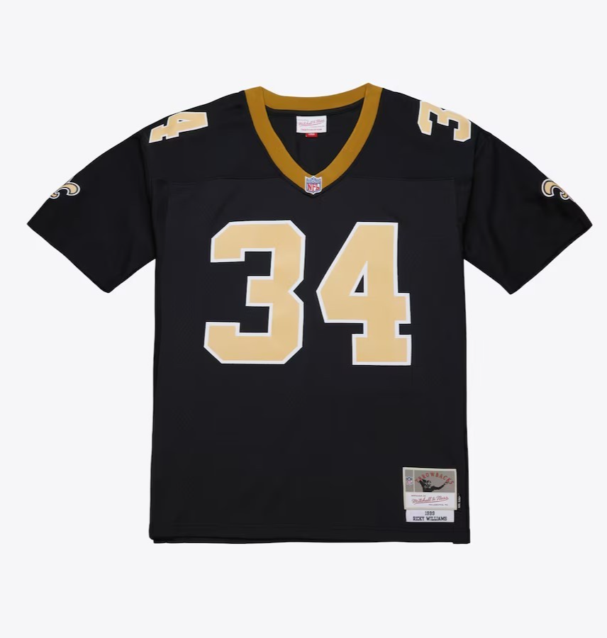 Mitchell & Ness 1999 New Orleans Saints #34 Football Jersey New