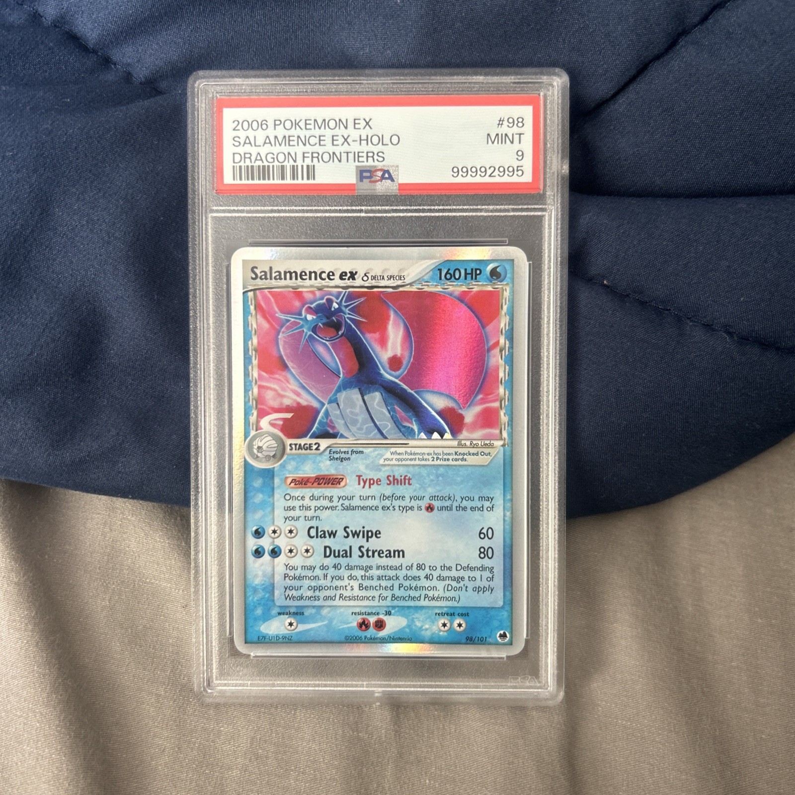 Salamence ex 98/101 | EX Dragon Frontiers Holo Delta Species Pokemon PSA 9