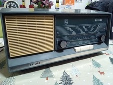 Seltenes Tischradio Philips Andante in Hellblau,mit Adapter Top Kult Rarität