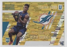 2017 Panini Unparalleled Class of Rookie Yellow 62/199 Isaiah Ford #221 2qw