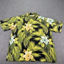 Tommy Bahama Camp Shirt Floral Silk Vacation Beach Tommy Bahama Rum Men  s XL