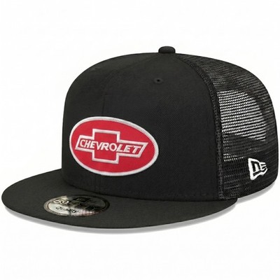 Chevrolet Bowtie Logo Patch Snapback Hat 59FIFTY Style Trucker Cap