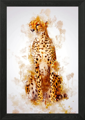 Gepard gerahmtes Wandbild Poster Leinwanddruck Bild