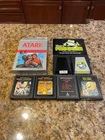 Atari 2600 Game Lot of 7 - E.T. The Extra Terrestrial, Frogger, & Q-Bert, TESTED