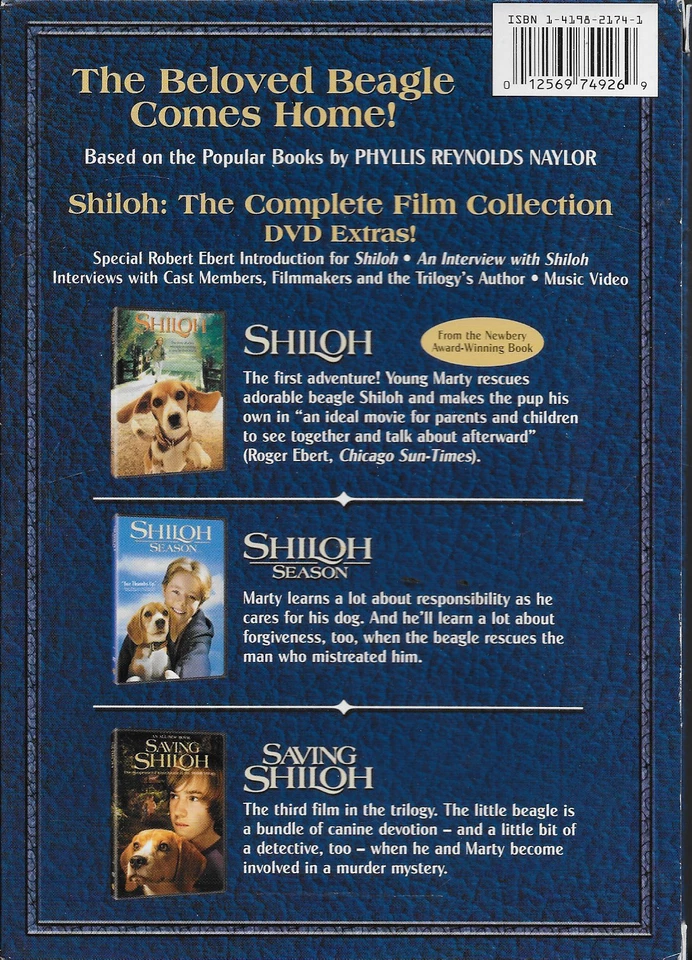 The Complete Shiloh Collection Box Set Standard Edition 2006 DVD Like New - Image 2 of 3
