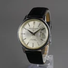 SEIKO Vintage Men's Wristwatch Mechanical Automatic Silver 37mm New Leather Band