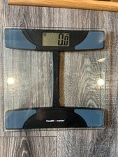 Health-O-Meter Clear Glass Black Weight Tracking Digital Scale Tested