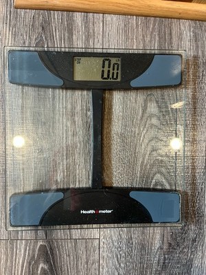 Health-O-Meter Clear Glass & Black Weight Tracking Digital Scale  Tested