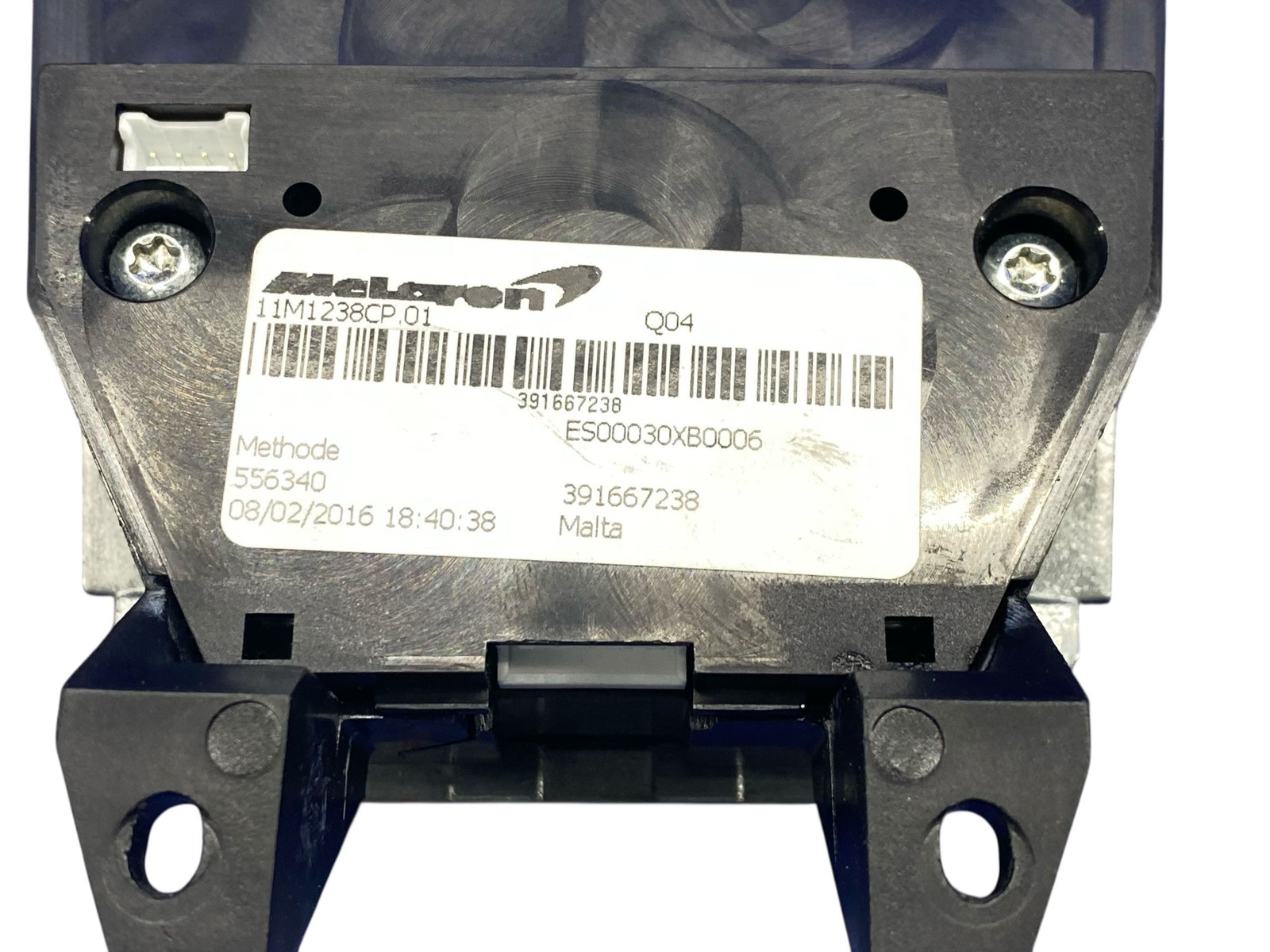 2015-2017 MCLAREN 650S ENGINE START STOP LAUNCH CONTROL SWITCH TRIM PANEL SILVER