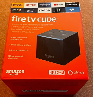 Amazon Fire TV Cube 4K HDR Alexa Sprachsteuerung WLAN Bluetooth HDMI schwarz