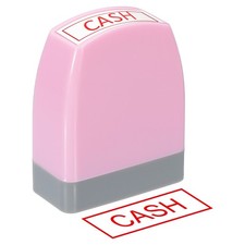 Cash Notice Stamp, Office Stamp Pre Inked Stamp, Pink