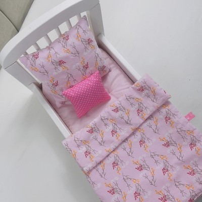 Puppenbettwäsche Puppendecke Puppenwagen Bettwäsche Decke Kissen Limited Set