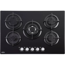 Belling GTG753RI 75cm 5 Burners Black Gas On Glass Hob + 1 Year Warranty (New)