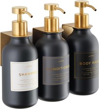 Shampoo  Conditioner Dispenser - Shower Soap Dispenser Wall Mounted - Set of  