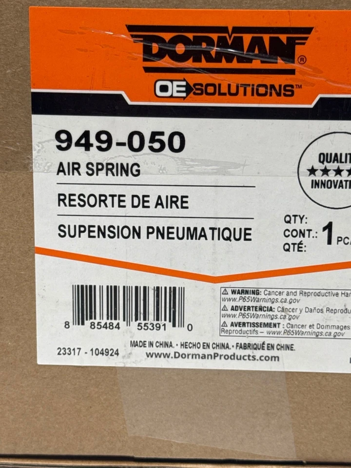 Muelle neumático de suspensión neumática Dorman 949-050 Foto 2 de 4