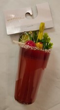 Wondershop Ornament Cocktail Bloody Mary Christmas HTF Bar Decor