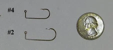 100 MUSTAD 32889BR Crappie Lite Wire Jig Hooks DO IT Molds U Pick size #4 2 or 1