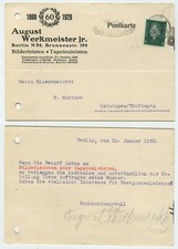 93377 - Cartolina August Werkmeister jr., listelli illustrati - Berlino 31.1.1930