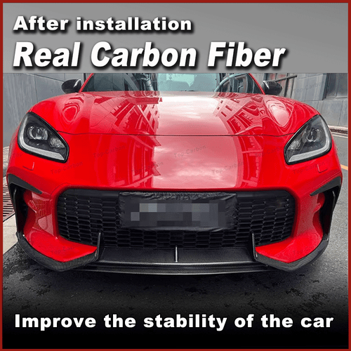 For TOYOTA GR86 BRZ 2022-24 REAL Carbon Fiber Front Bumper Lip Spoiler Splitter - Picture 3 of 11