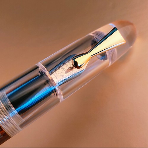 Stylo Plume Majohn C4 Eyedropper Transparent - Grande Taille - Plume EF/F/M - Neuf