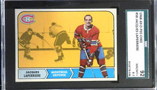 1968 O PEE CHEE HOCKEY OPC #58 JACQUES LAPERRIERE  NM/MT 8.5 +  - SGC 92