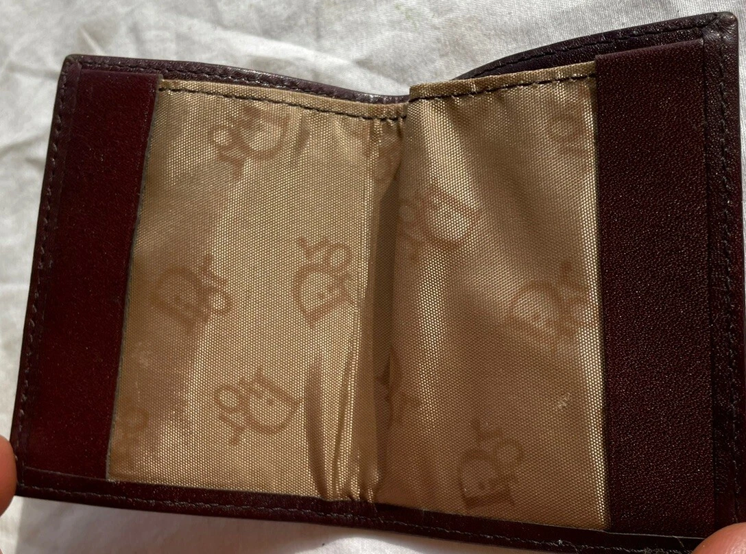 Petit portefeuille vintage Christian Dior cuir marron 3'