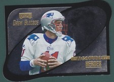 1999 PLAYOFF ABSOLUTE HEROES DREW BLEDSOE FOOTBALL CARD #HE11  3-1/2
