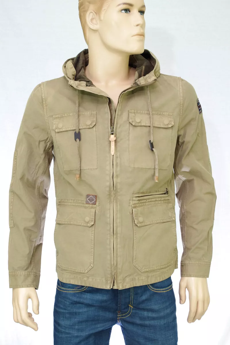 PEPE JEANS blouson Jacket army beige vieilli homme DARCY PM400950