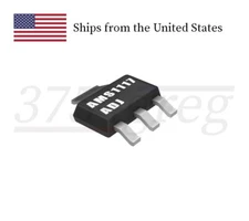10pcs - AMS1117-ADJ Adjustable Volt 1 Amp Voltage Regulator - SMD SOT-223 - UMW