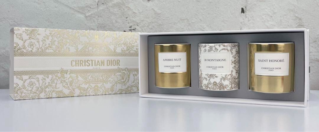 新品・未使用★限定品 DIOR キャンドル セット AMBRE NUIT アロマ Dior Candle 3-piece Set AMBRE NUIT 30 MONTAIGNE SAINT HONORE