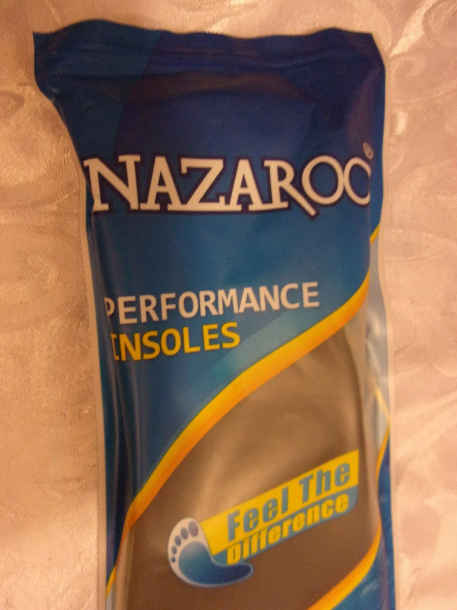 Nazaroo Performance Insoles Antimicrobial Shoe Inserts Arch Cushioning Support