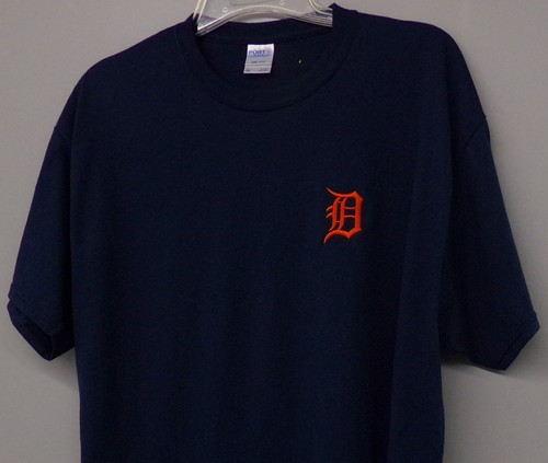 Detroit Tigers "D" Embroidered T-Shirt S-6XL, LT-4XLT New - Picture 5 of 15