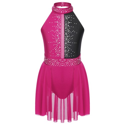 Kids Girls Lyrical Dance Dress Modren Contemporary Costume Ballerina AU - Picture 31 of 54