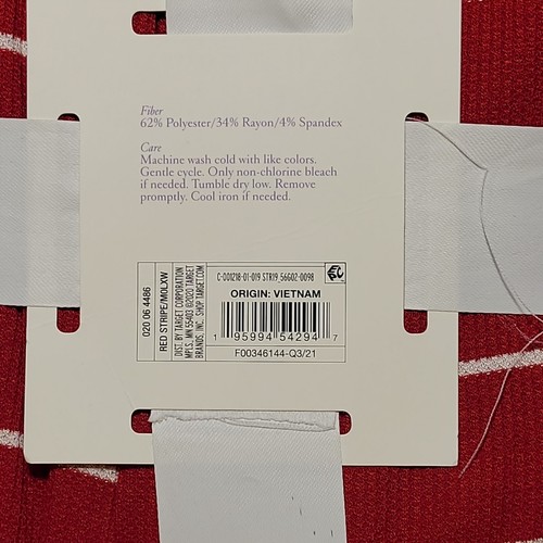 Stars Above Red Striped Thermal Pajama Set Size X-Large NWT - Picture 5 of 6