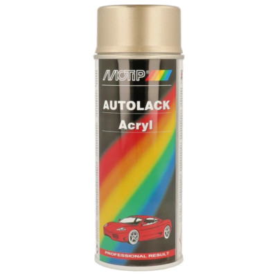 Motip 55650 Gold  Acrylic Car Spray Paint 400ml GM Audi VW FSO Maz Peu Toy Porsc