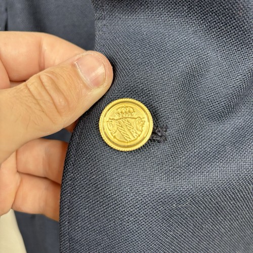 Ross & Comarty Blazer Mens 54L Navy Gold Buttons Wool Blend - Picture 5 of 11