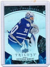 15-16 2015-16 TRILOGY ANTOINE BIBEAU ROOKIE RADIANT BLUE ROOKIE /399 112 LEAFS