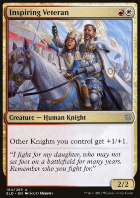 Magic the Gathering MTG Inspiring Veteran (194) Throne of Eldraine   LP