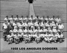 1958 Los Angeles Dodgers Photo 8X10 Hodges Snider Buy Any 2 Get 1 FREE