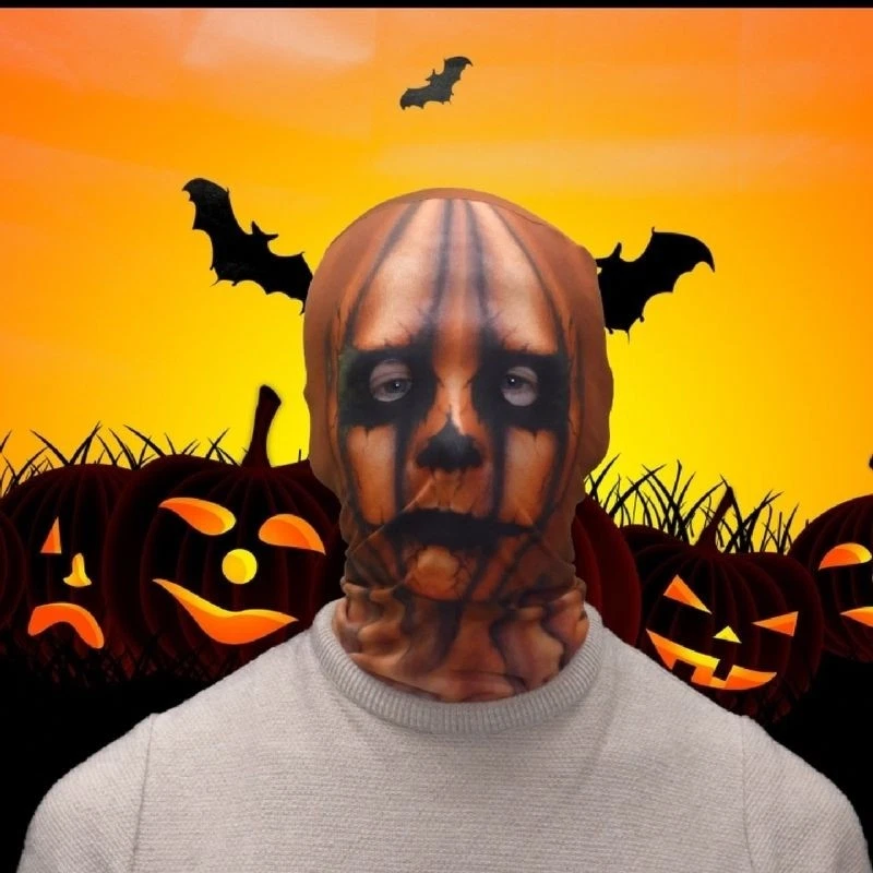 Fancy Dress Face Mask Adult Scary 3D Effect Horror Halloween Lycra Fabric Masks - Image 4 of 4