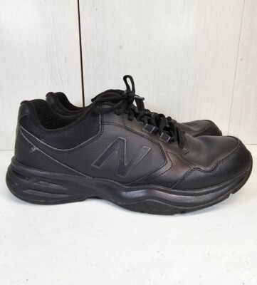 New Balance 411 Mens Size 11.5 D Black Comfort Shoes Walking Sneakers MA411LK1 New Balance 411 Triple Black Mens Comfort Walking Shoes  main image 2