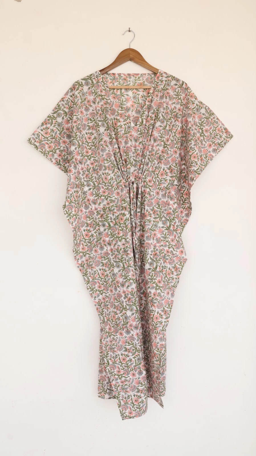Floral Printed Casual Wear Kaftan For Women Soft cotton Kaftan Style Block print