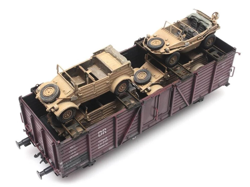 HO Artitec Minitanks 15th Panzer Army 2 Kubelwagon with Braces #A2024.487.801.69 - Image 3 of 3