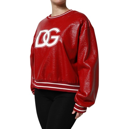 DOLCE & GABBANA Sweater Red Wool DGLogo Embroidery Pullover IT46/US12/XL 1050usd - Picture 2 of 10