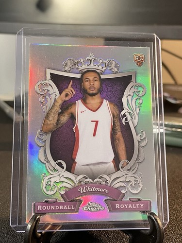 2023-24 Topps Chrome Roundball Royalty Cam Whitmore Rainbow Silver RC