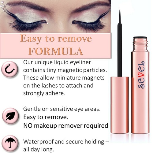 Magnetisches Eyeliner Wimpern Set. - Bild 2 von 10
