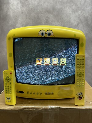 SpongeBob SB315 Emerson Tv CRT 13” Tested & Working With 2 Remotes ...