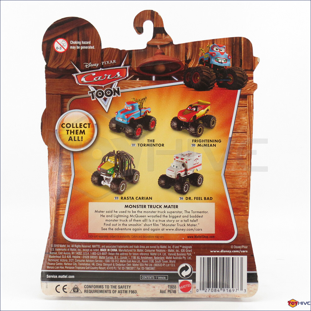Disney Cars Toon The Tormentor #21 Monster Truck Mater 2010